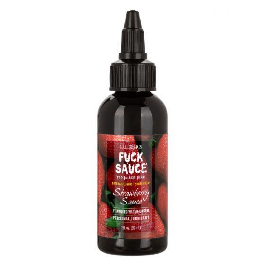 Fuck Sauce Flavored Water Based Strawberry 2 Oz - Lickable Body