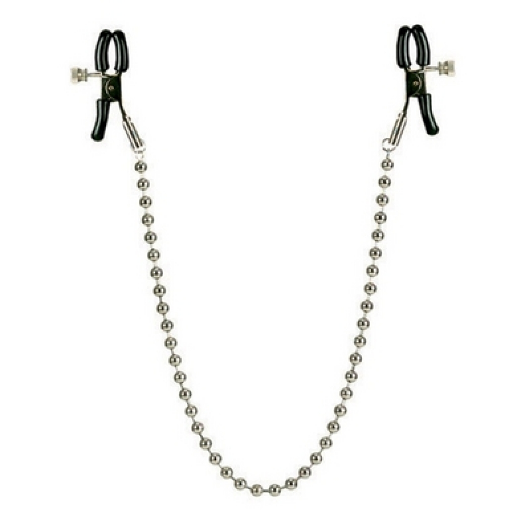 Nipple Clamps - Silver Beaded - Nipple Clamps