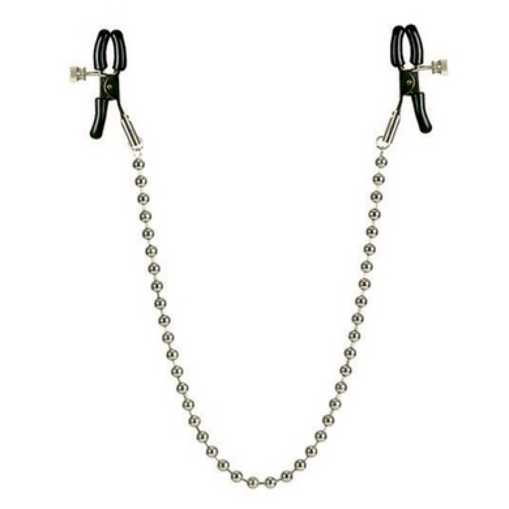 Adjustable Silver Beaded Nipple Clamps