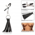 Nipple Play Playful Tassels Nipple Clamps in Black