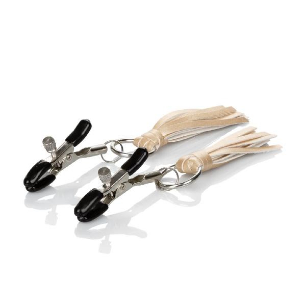 Nipple Play Playful Tassels Nipple Clamps Gold - Nipple Clamps