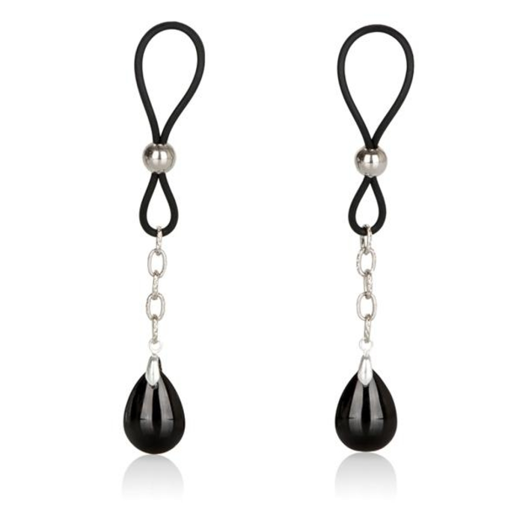 Nipple Play Non Piercing Nipple Jewelry Onyx - Nipple Clamps