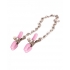 Nipple Play Crystal Chain Nipple Clamps Pink - Nipple Clamps