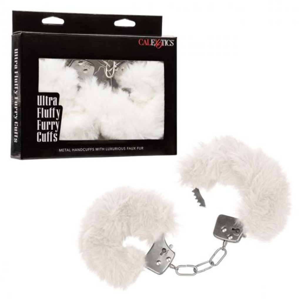 Ultra Fluffy Furry Cuffs White - Handcuffs