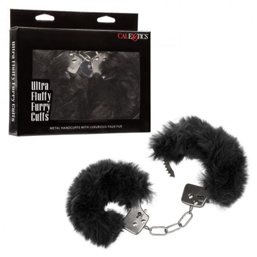 Ultra Fluffy Furry Cuffs Black - Handcuffs