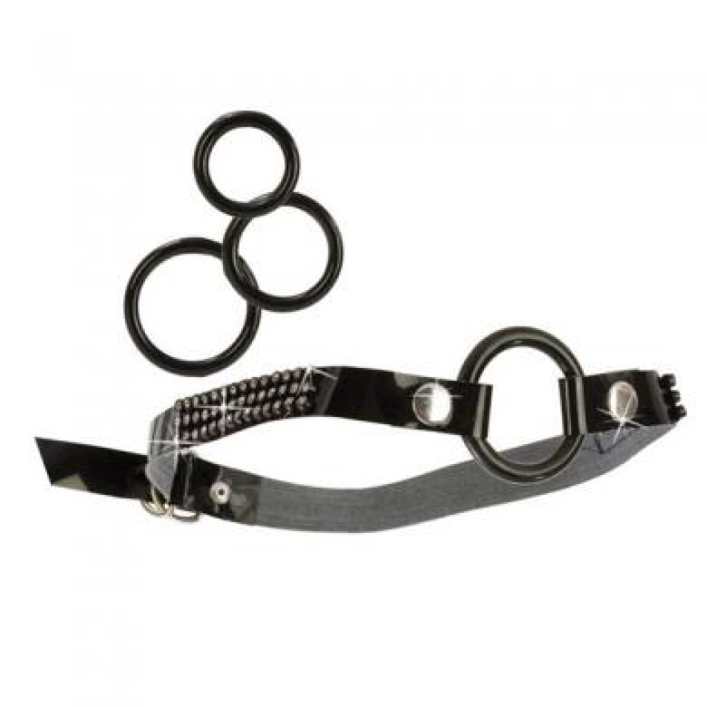 Open Ring Gag with Interchangeable Rings - Ball Gags