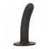 Boundless 6 In Ridged Probe Black - Realistic Dildos & Dongs
