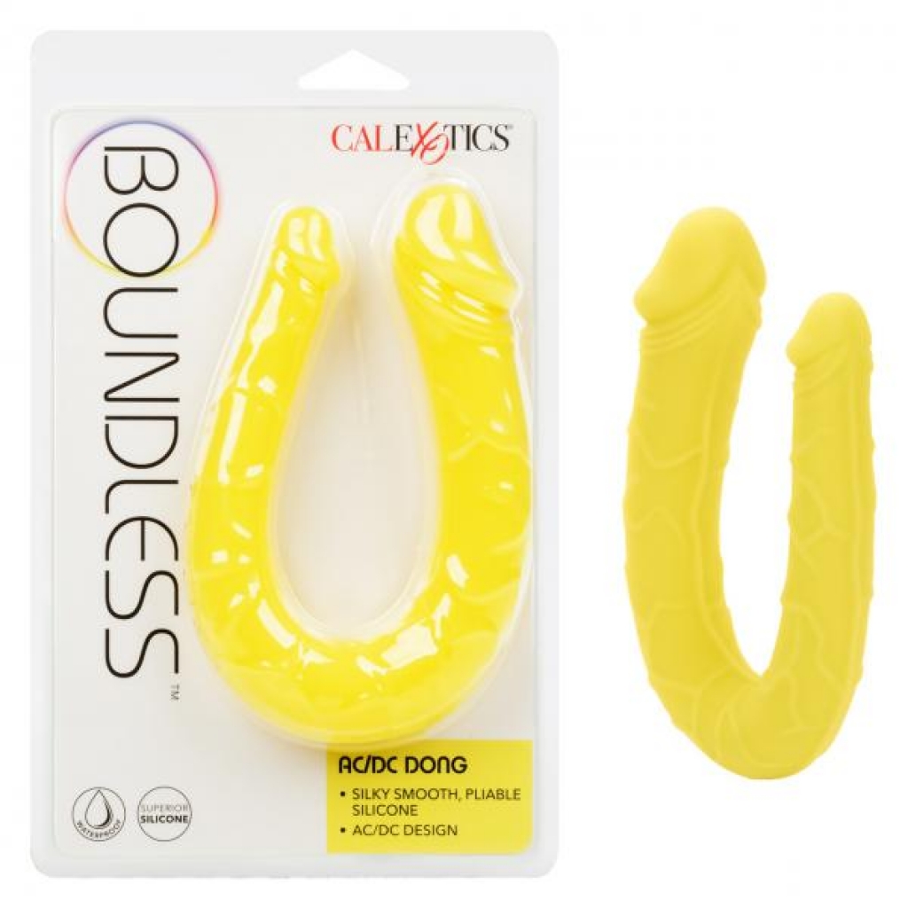Boundless Ac/dc Dong Yellow - Double Dildos