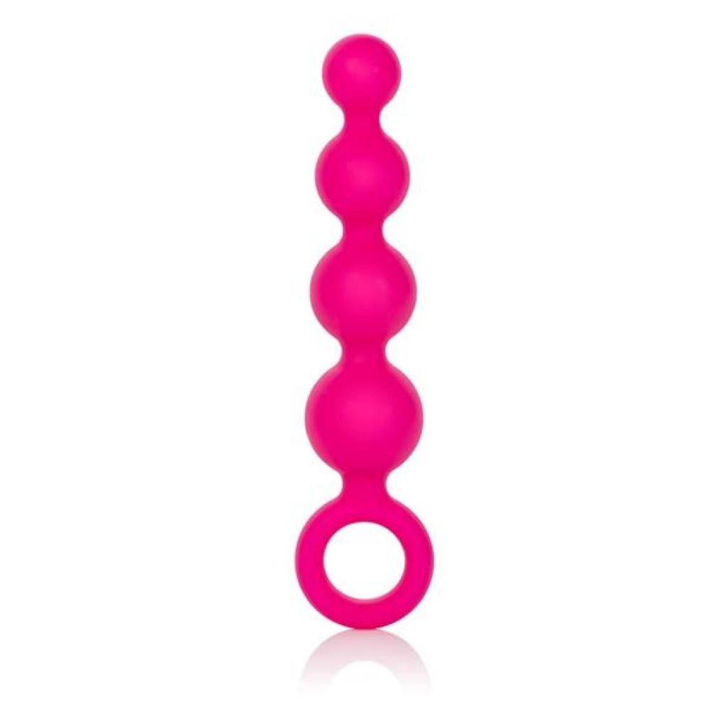 Coco Licious Silicone Booty Beads Pink 4.5 Inch - Anal Beads