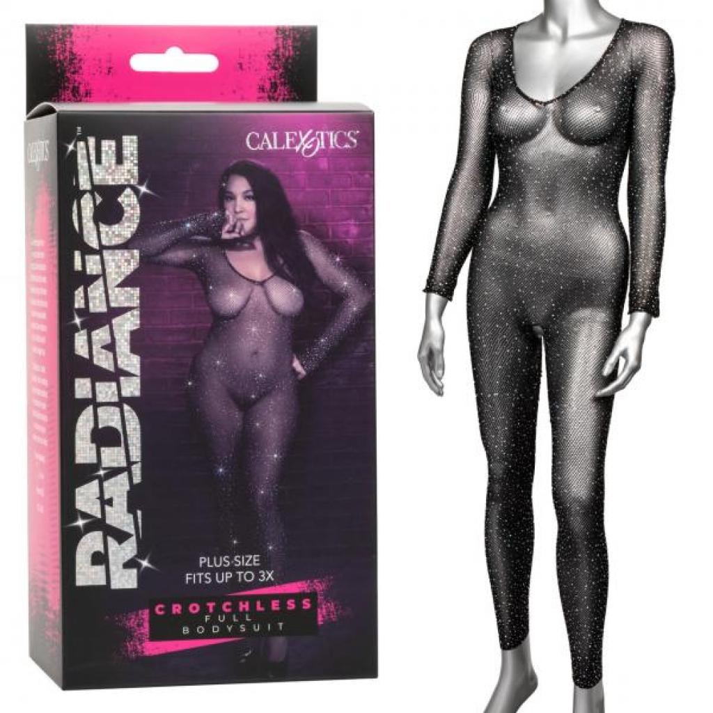 Radiance Plus Crotchless Full Bodysuit - Bodystockings, Pantyhose & Garters