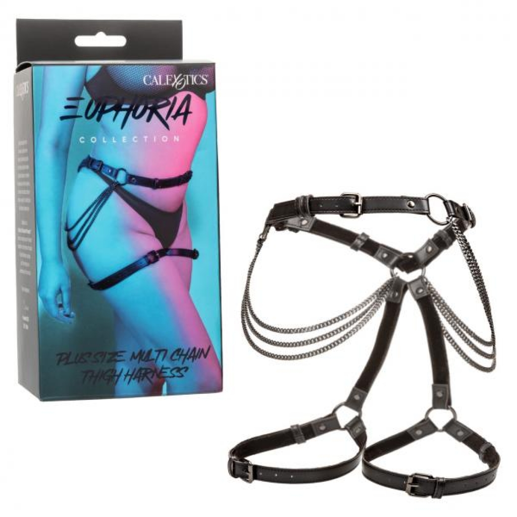 Euphoria Plus Size Multi Chain Thigh Harness - Harnesses