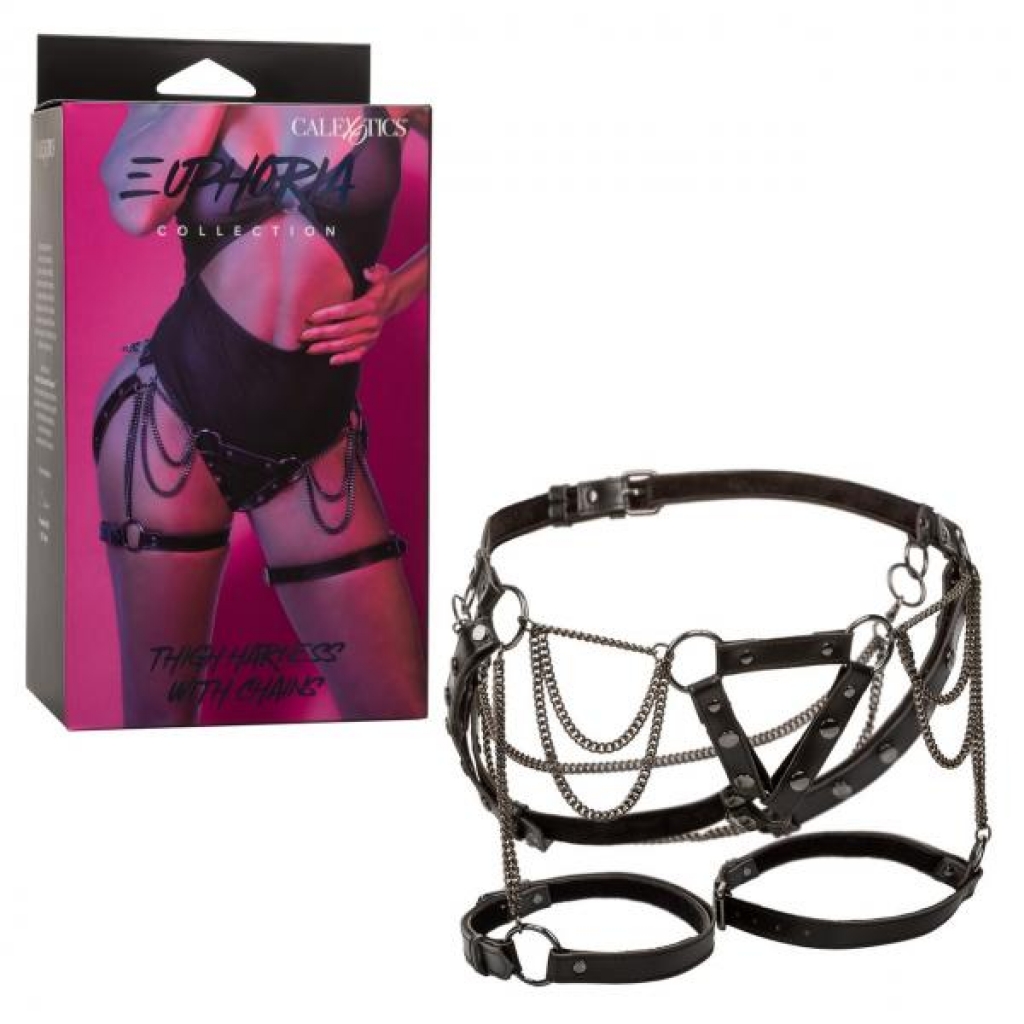 Euphoria Thigh Harness W/ Chains - Harnesses