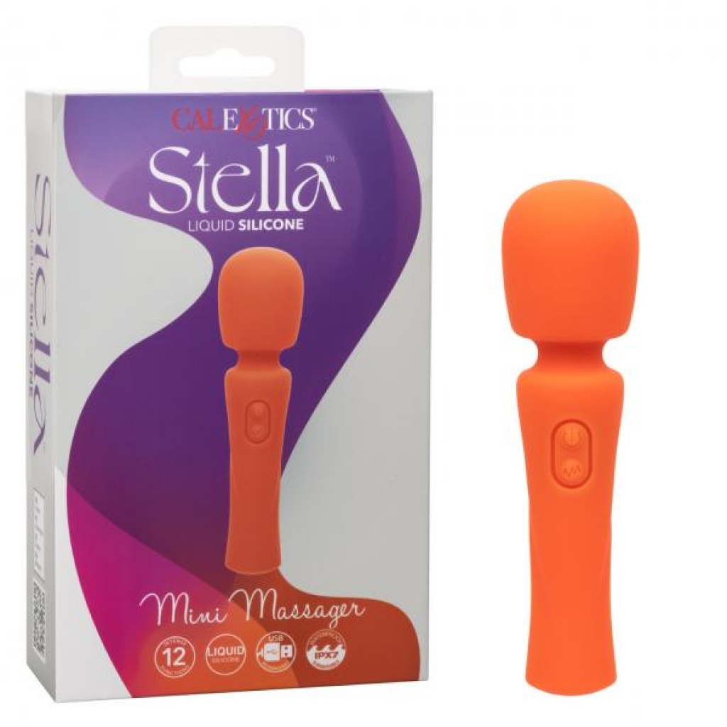 Stella Liquid Silicone Mini Massager - Orange