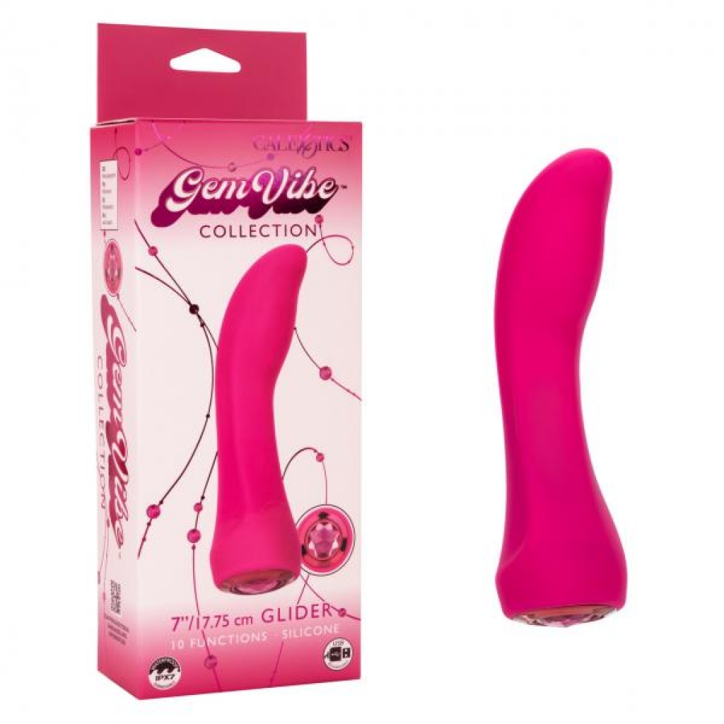 Gem Vibes Glider - Elegant Pink Vibrator