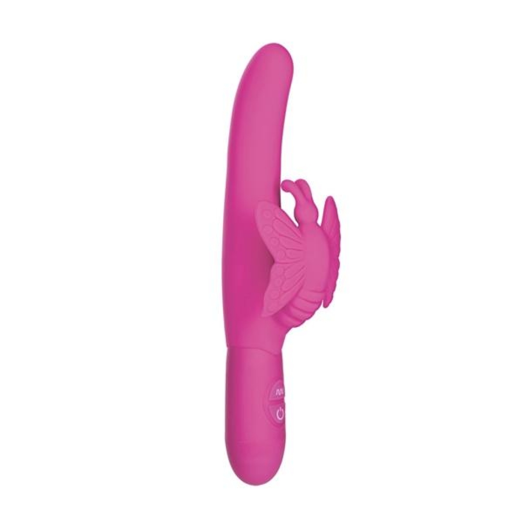 Posh Fluttering Butterfly Pink Vibrator - Rabbit Vibrators