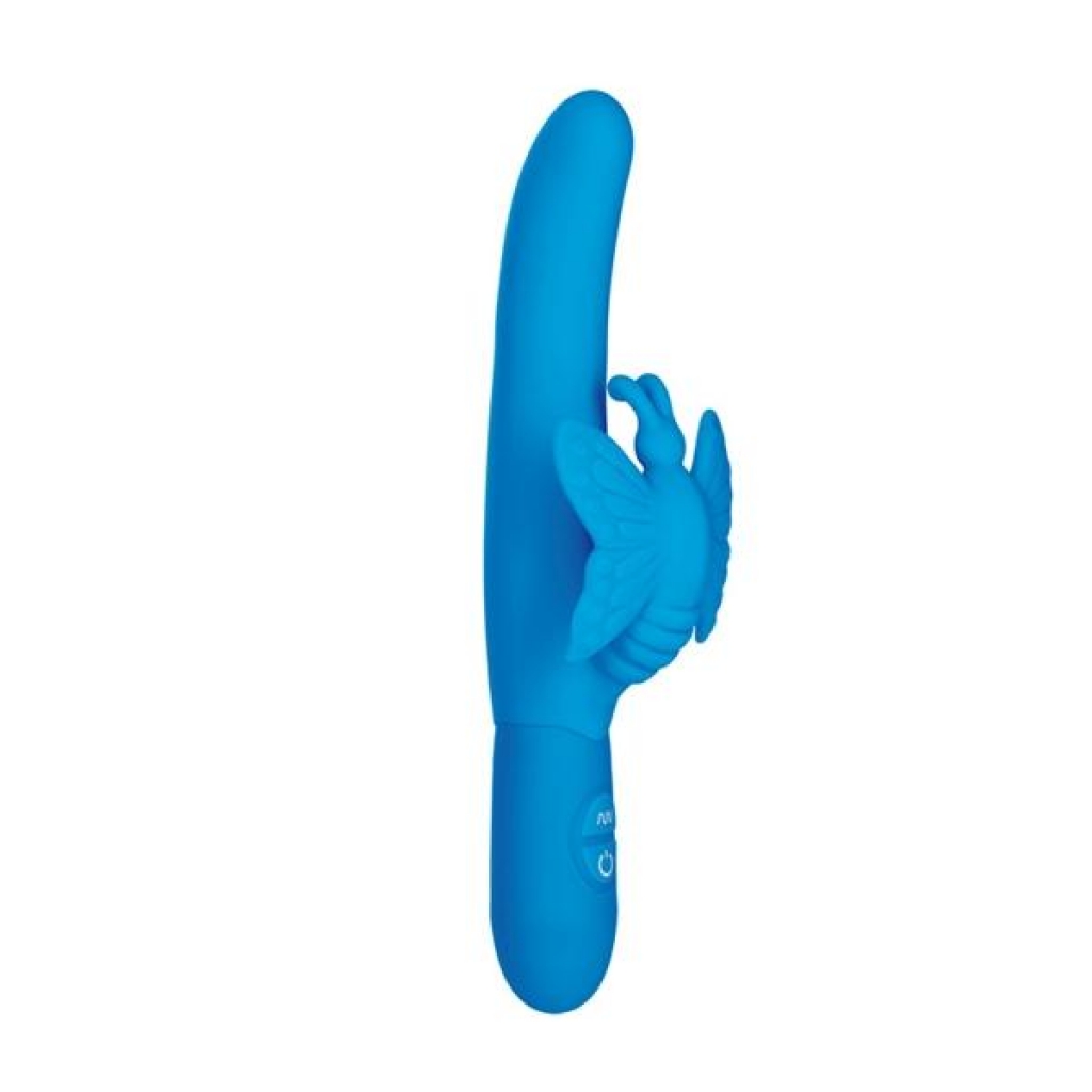 Posh Fluttering Butterfly Blue Vibrator - Rabbit Vibrators