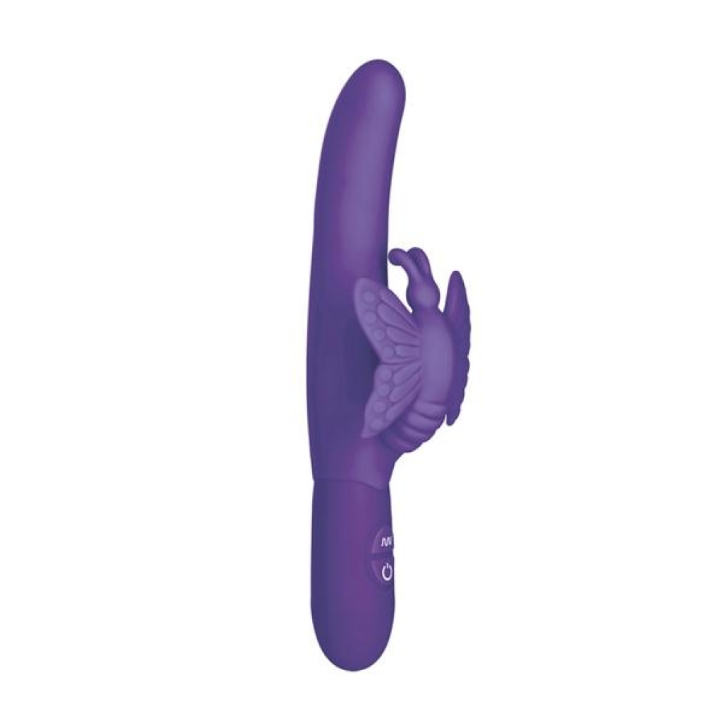 Posh Fluttering Butterfly Purple Vibrator - Rabbit Vibrators