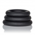 Silicone Support Ring Black - Cock Ring Trios