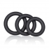 Silicone Support Ring Black - Cock Ring Trios