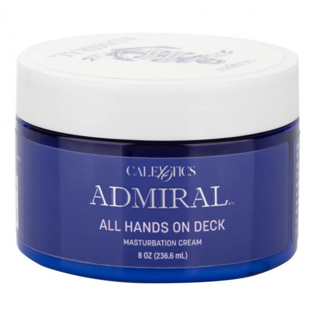 Admiral All Hands On Deck Masturbation Cream 8oz Jar - Moisturizers