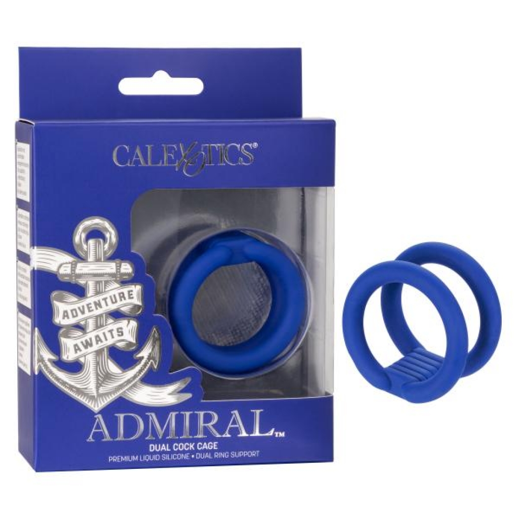 Admiral Dual Cock Cage - Couples Vibrating Penis Rings