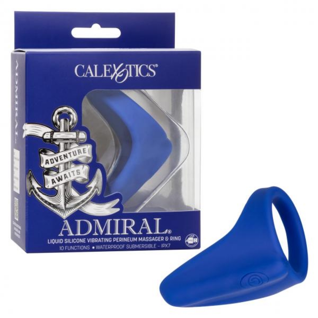 Admiral Vibrating Pernium Ring & Massager Liquid Silicone - Prostate Toys