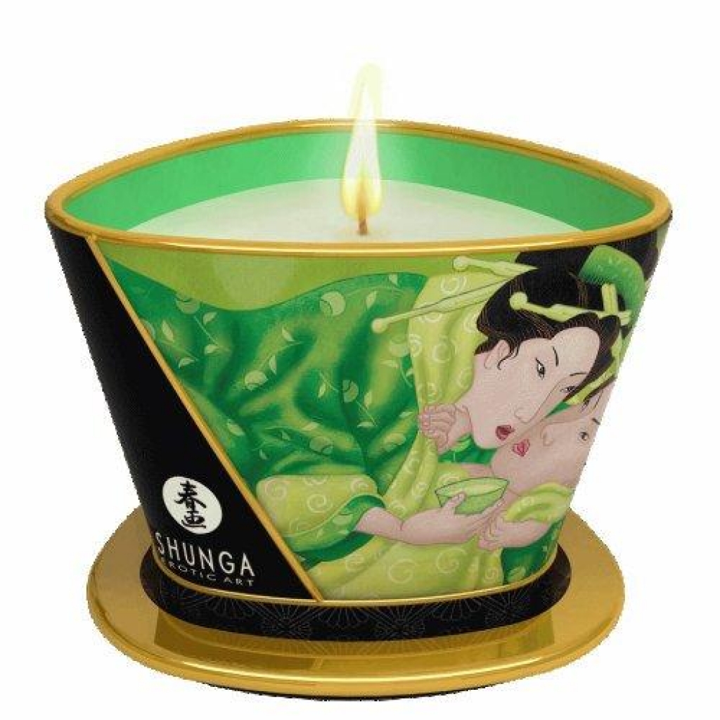 Shunga Green Tea Massage Candle - 5.7oz