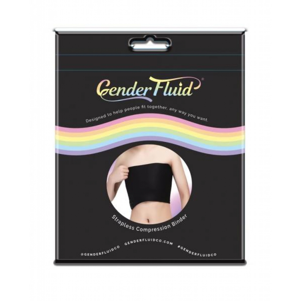 Gender Fluid Chest Compression Binder - Black - Large