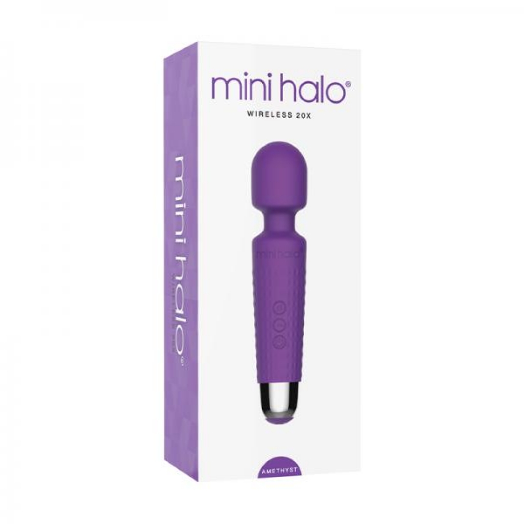 Mini Halo Amethyst Wand Rechargeable - Body Massagers