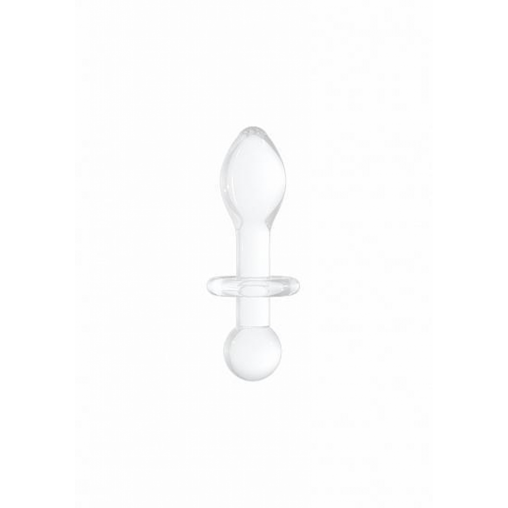 Chrystalino Rocker White Glass Butt Plug - Anal Plugs