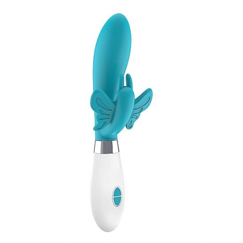 Alexios Butterfly & G-spot Vibrator Turquoise - Rabbit Vibrators