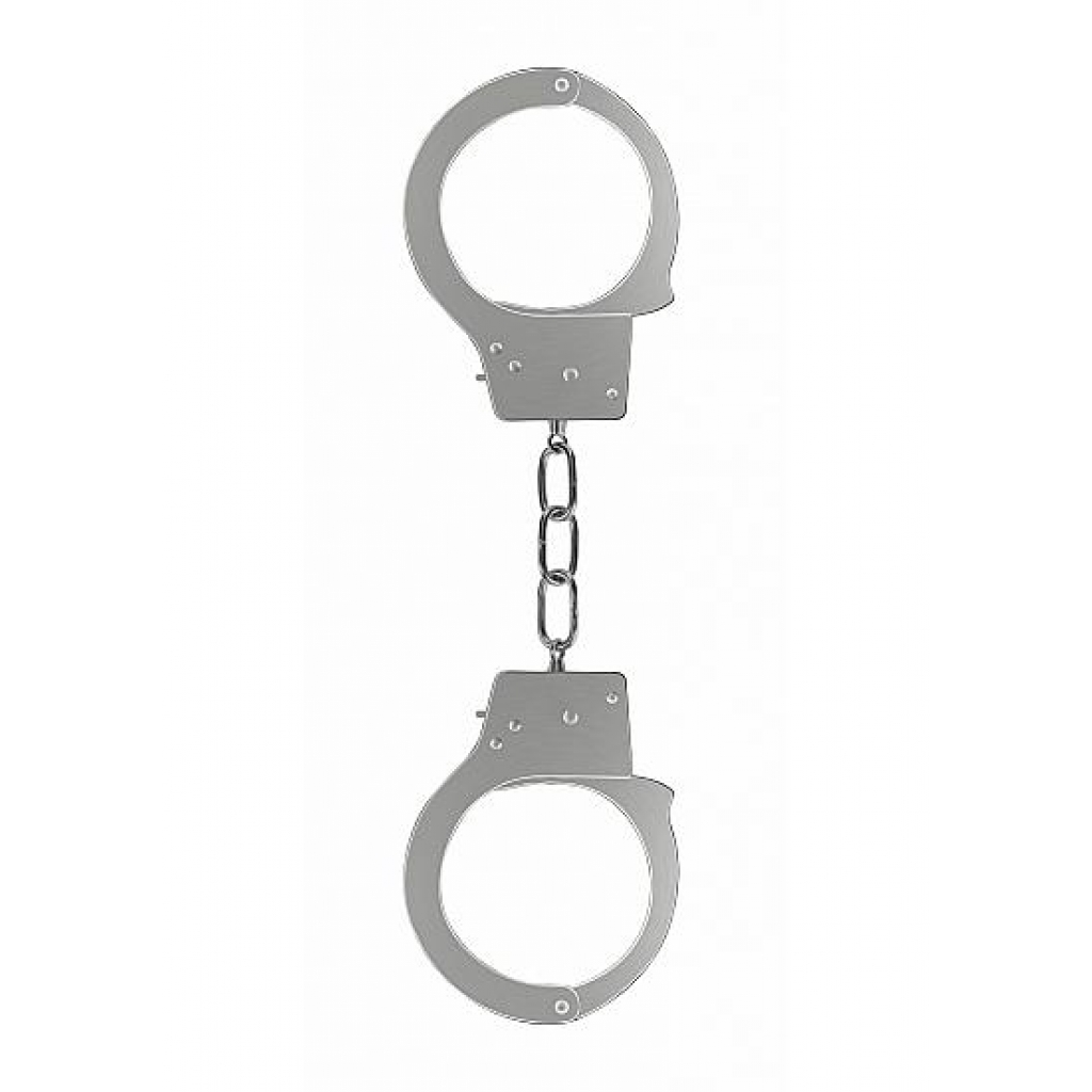 Ouch Beginners Handcuffs Metal Silver - Handcuffs
