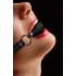 Ouch Ball Gag Leather Straps Black O/S - Ball Gags