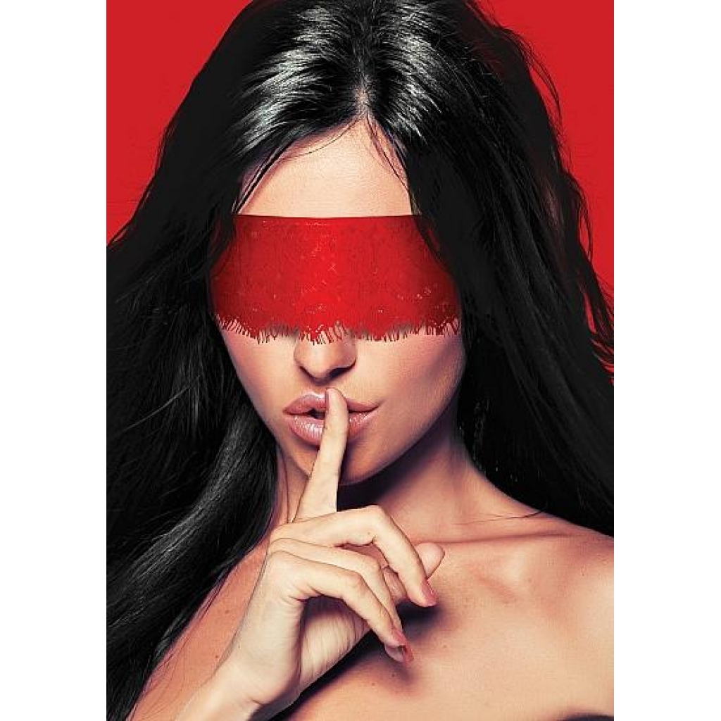 Mystere Lace Mask Red - Blindfolds