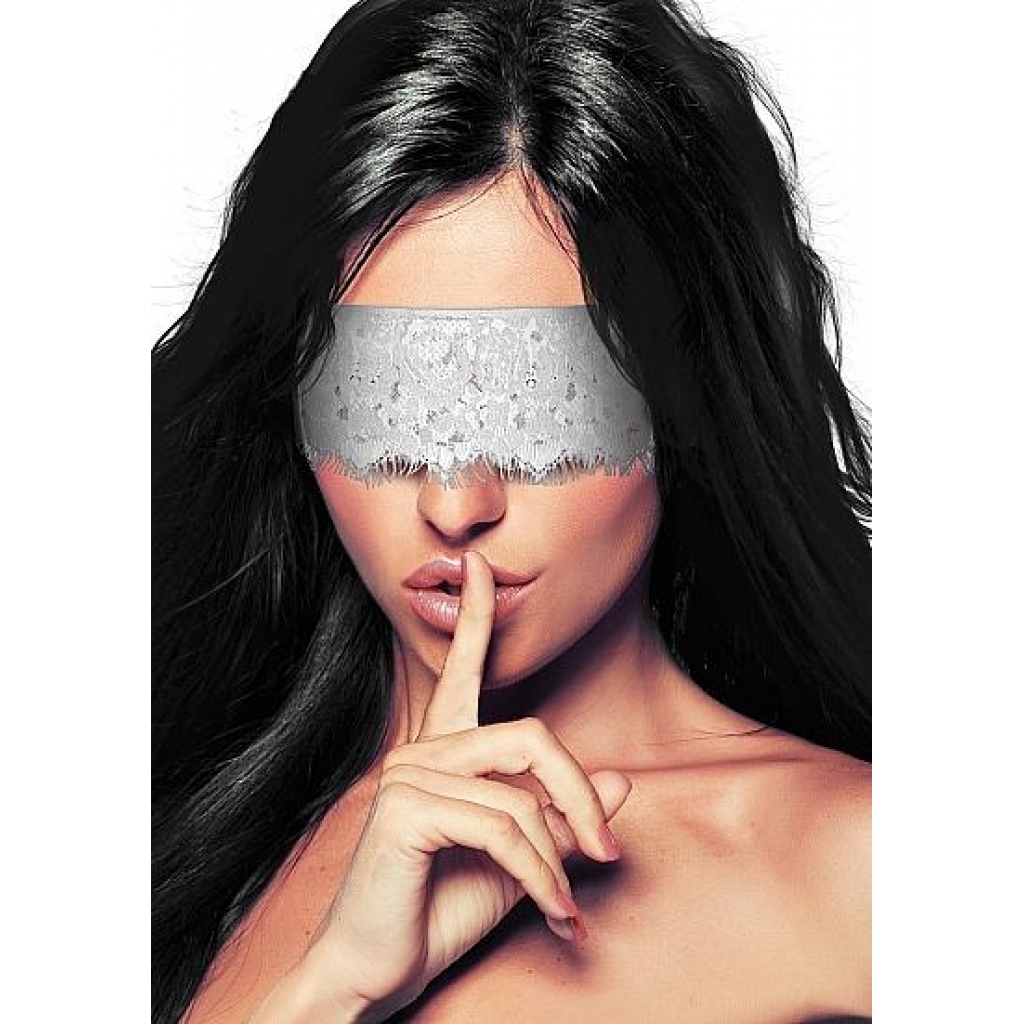 Mystere Lace Mask White - Blindfolds