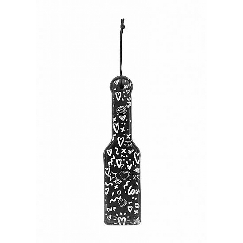 Love Street Art Fashion Printed Paddle Black - Paddles