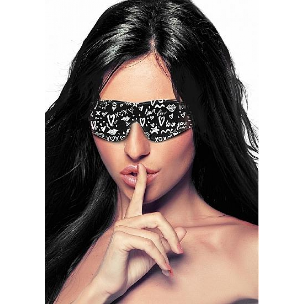 Love Street Art Fashion Printed Eye Mask - Blindfolds
