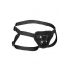 Velvet & Velcro Harness W/ O-ring Adjustable Black - Harnesses