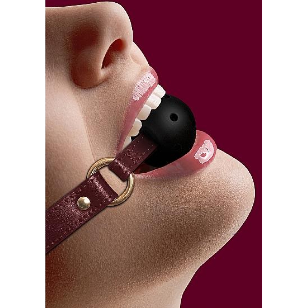 Ouch Halo Breathable Ball Gag Burgundy - Ball Gags