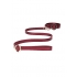 Ouch Halo Collar with Leash - Burgundy