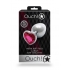 Heart Gem Butt Plug Large Silver Rubellite Pink - Anal Plugs