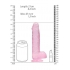 Realistic 8-Inch Dildo with Balls - Pink