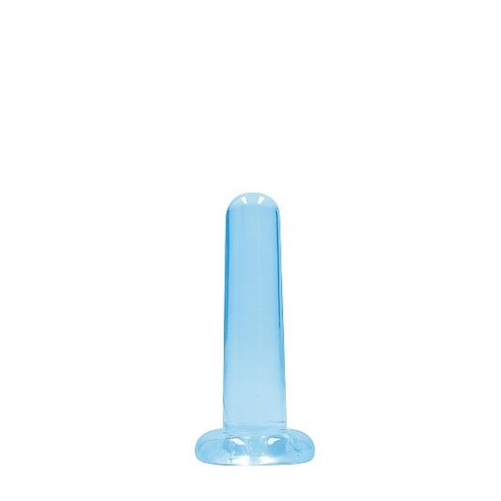 Realrock Non Realistic Dildo W Suction Cup 5.3in Blue - Realistic Dildos & Dongs