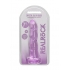 Realrock Non Realistic Dildo W Suction Cup 7in Purple - Double Dildos