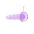 Realrock Non Realistic Dildo W Suction Cup 7in Purple - Double Dildos