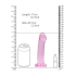 Realrock Non Realistic Dildo W Suction Cup 6.7in Pink - Double Dildos