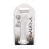 Realrock Non Realistic Dildo W Suction Cup 6.7in Transparent - Realistic Dildos & Dongs