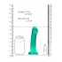 Realrock Non-Realistic Dildo with Suction Cup - Turquoise