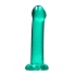 Realrock Non Realistic Dildo W Suction Cup 6.7in Turquoise - Double Dildos