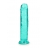 Realrock Straight Realistic Dildo - 7 Inch Turquoise